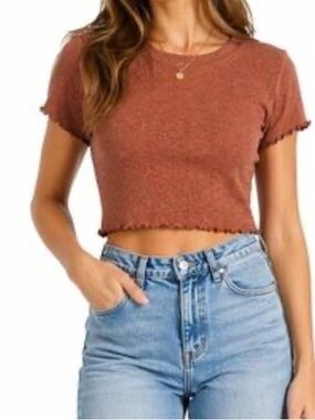 American eagle ribbed short sleeve top